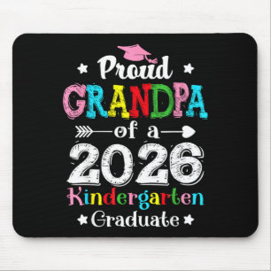 Funny proud grandpa of a class of 2026 kindergarte mouse pad