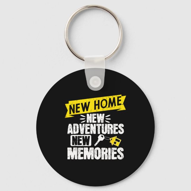 Funny Proud Homeowner New Homenew Adventures New M Key Ring (Front)
