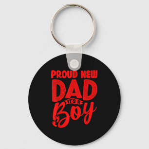 Funny Proud New Dad It's A Boy Gift For Men Cool N Key Ring