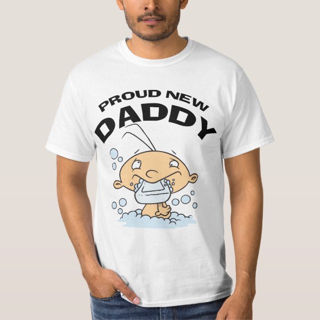 Funny Proud New Daddy T-Shirt (Front)