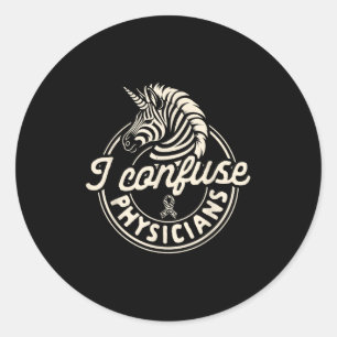 Funny Proud Rare Disease Warrior Gift Rare Disease Classic Round Sticker