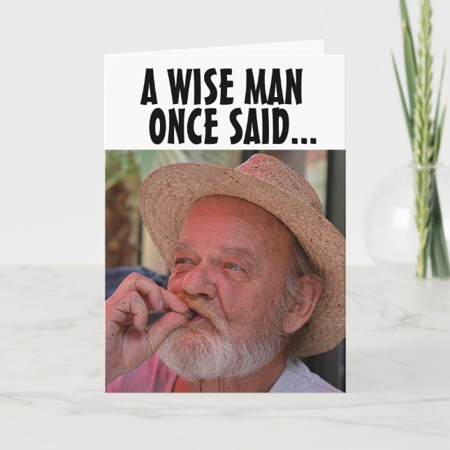 FUNNY PRUNES SO YOU CAN POOP BIRTHDAY CARD FOR HIM (Front)