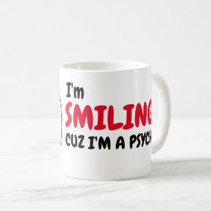 Funny Psycho Humour Morning Coffee Meme Mug