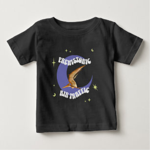 Funny Pterodactyl Moon Aviation Humour Baby T-Shirt