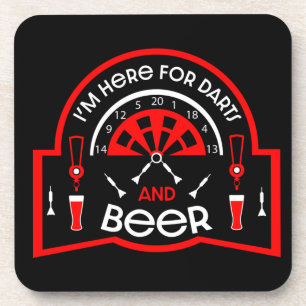Funny Pub Beer And Darts Game Gifts Coaster