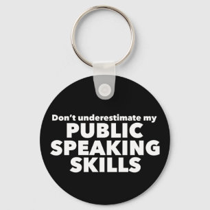 Funny Public Speaker Debate Team Key Ring