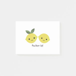 Funny Pucker Up Lemons Post-it Notes