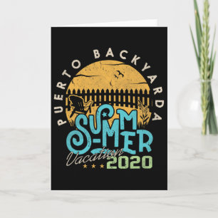 Funny Puerto Ckyarda Travel Vacation  Card