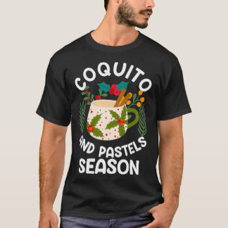 Funny Puerto Rican coquito and pastels season Bori T-Shirt