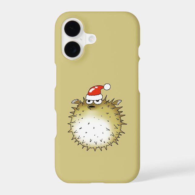Funny Puffer Fish Christmas (Back)