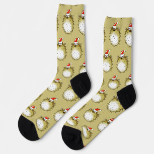 Funny Puffer Fish Christmas Socks