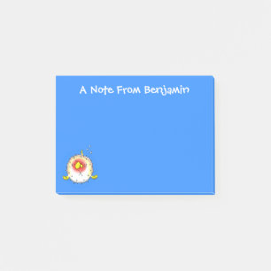 Funny puffer fish porcupine fish cartoon post-it notes