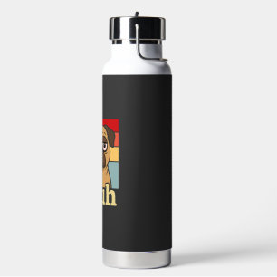 Funny Pug Bruh Silly Puppy Dog Lover Humour Water Bottle