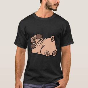Funny Pug Butt Dog Illustration Classic T-Shirt 74
