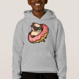 Funny Pug Dog Doughnut Lover Pet