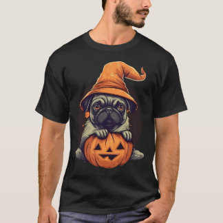 Funny Pug dog in Halloween Costume - Cute pet T-Shirt