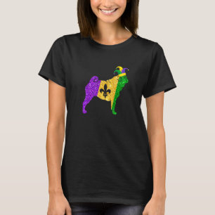 Funny Pug Dog Lover Cute Mardi Gras Carnival Premi T-Shirt