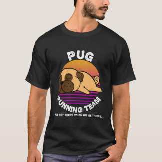 Funny Pug Dog Running Team Sweater Kids Men Women