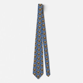 Funny "Pug Dog" Trendy Modern Men's Tie