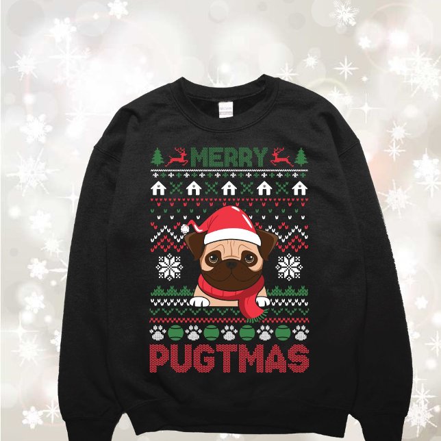 Funny  Pug Dog Ugly Sweater Sweatshirt (Creator Uploaded)