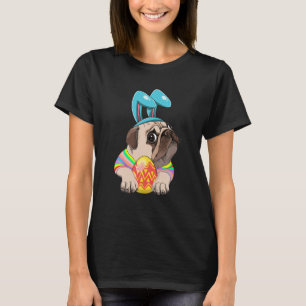 Funny Pug Egg Easter Day Dog Costume Gift Boys T-Shirt
