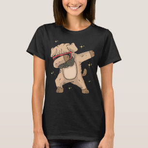 Funny Pug Gift Dabbing Puppy Dancing Dog Lover T-Shirt
