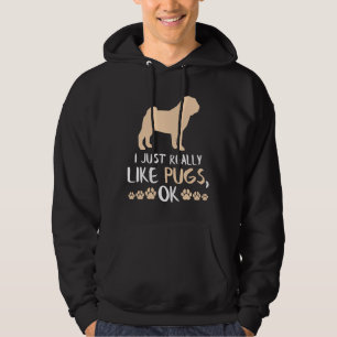 Funny Pug Gifts Funny Dog Lover Pug Mum Gifts Clas Hoodie