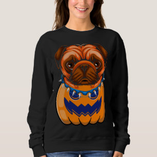 Funny Pug In Pumpkin Halloween Classic T-Shirt 595 Sweatshirt