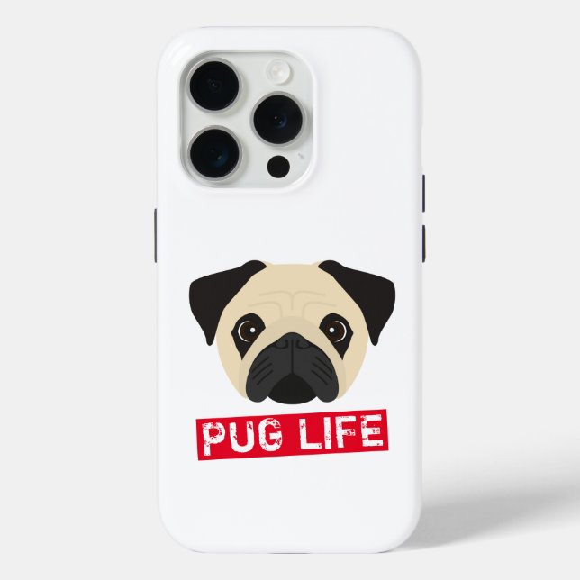 Funny Pug Life Case-Mate iPhone Case (Back)