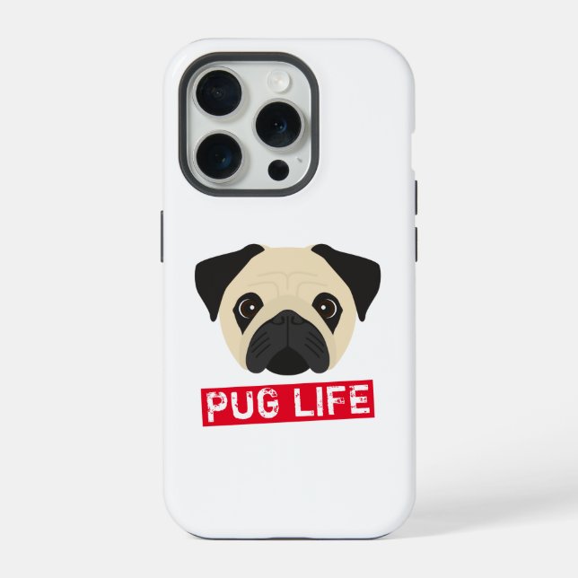 Funny Pug Life iPhone Case (Back)