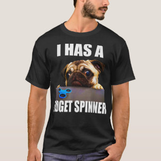 Funny Pug Lover  Canine Dog Pet Owner Fidget Spinn T-Shirt