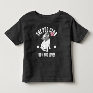 Funny Pug Mum Cute Puppy Dog Lover Cartoon Puppies Toddler T-Shirt