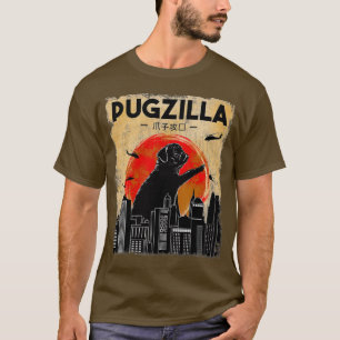 Funny Pug , Pugzilla , Funny Dog Pug  T-Shirt