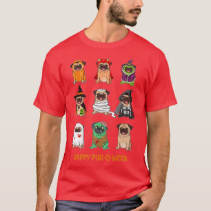 Funny Pugkin Pumpkin Pug Lover Halloween Costume D T-Shirt