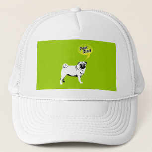 Funny Pugs Rule Gifts Trucker Hat
