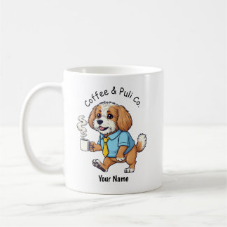 Funny Puli Dog Business Suit Coffee Mug