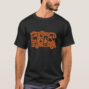 Funny Pumpkin Camping Candy Halloween Mens Womens T-Shirt
