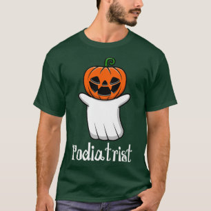 Funny Pumpkin Ghost Podiatrist Cool Halloween Podi T-Shirt
