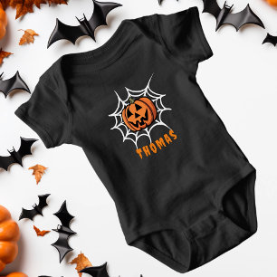 Funny pumpkin Halloween Baby Bodysuit