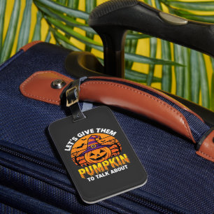 Funny Pumpkin Halloween Pun Design2 (1)_1 Luggage Tag