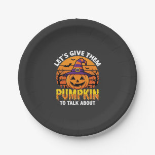 Funny Pumpkin Halloween Pun Design2 (1)_1 Paper Plate