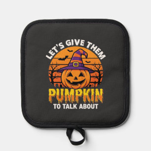 Funny Pumpkin Halloween Pun Design2 (1)_1 Pot Holder