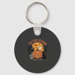 Funny Pumpkin Halloween Pun Design2 (2)_1 Key Ring