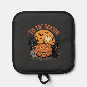 Funny Pumpkin Halloween Pun Design2 (2)_1 Pot Holder