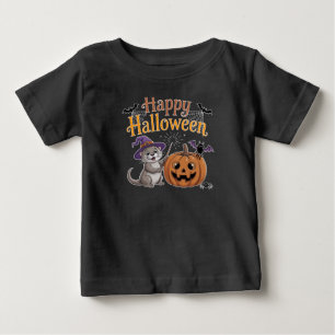 Funny Pumpkin Otter Lover Happy Halloween 2025 Baby T-Shirt