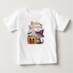 Funny Pumpkin Otter Lover Happy Halloween 2025 Baby T-Shirt