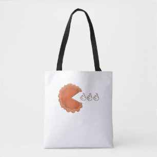 Funny Pumpkin Pie Eating Whipped Cream 2020 Thanks Tote Bag
