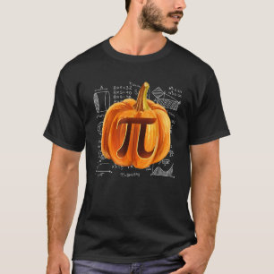 Funny Pumpkin Pie Halloween Thanksgiving Math Teac T-Shirt