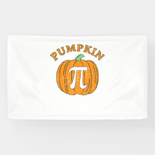 Funny Pumpkin Pie Halloween Thanksgiving Pumpkin P Banner