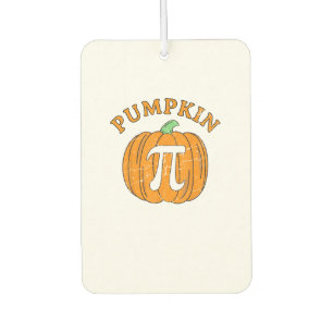 Funny Pumpkin Pie Halloween Thanksgiving Pumpkin P Car Air Freshener